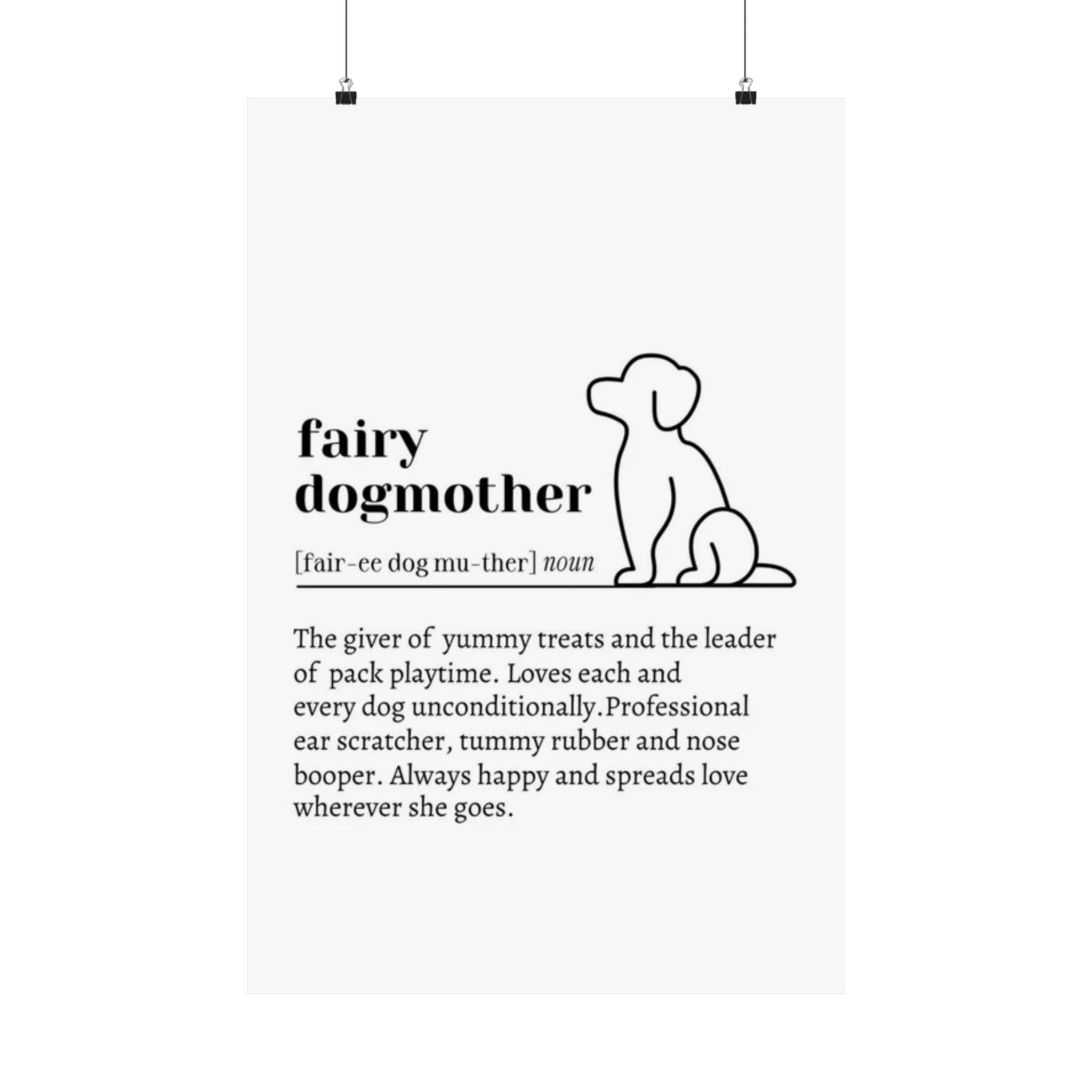 Fairy Dogmother Matte Poste