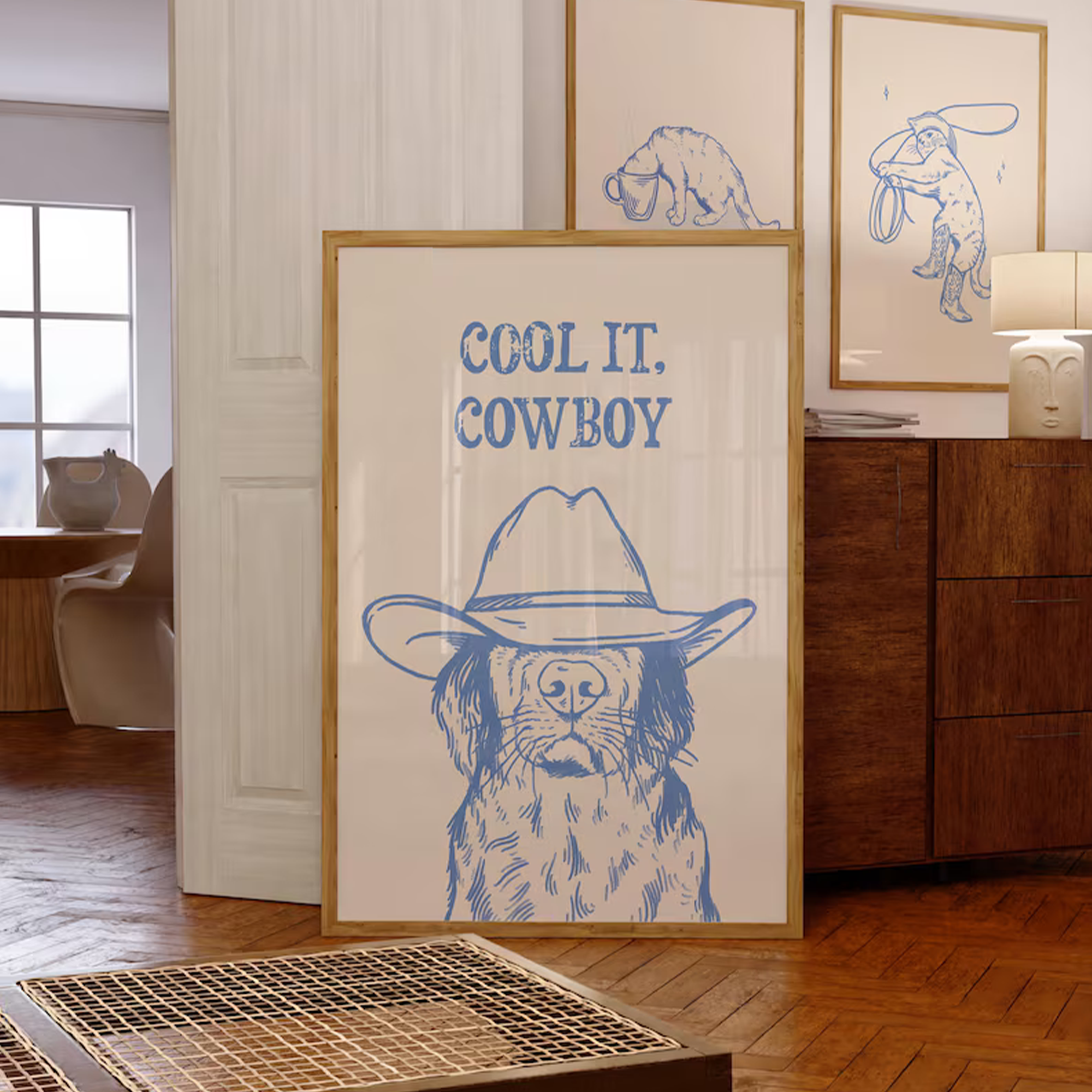 Cool It Cowboy Matte Poster